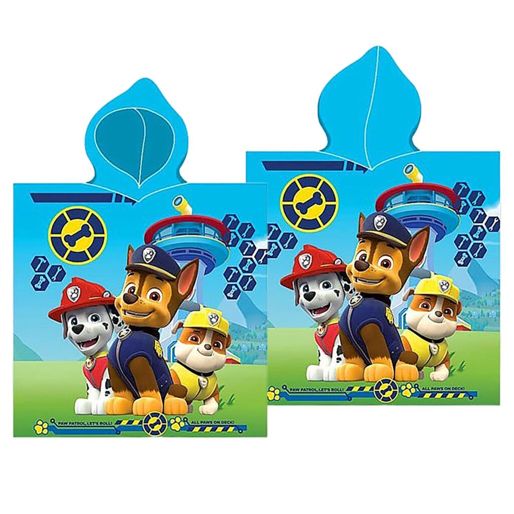 Πετσέτα Θαλάσσης Ποντσο Microfiber Paw Patrol 100x50cm Paw Patrol - 1 τεμ.