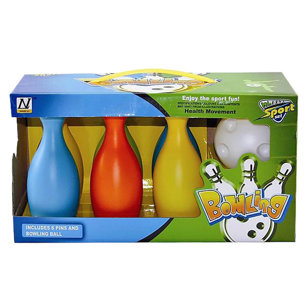 Mπόουλινγκ 6 Κορίνες και 1 Μπάλα 31x16cm ToyMarkt 913703 - 1 τεμ.