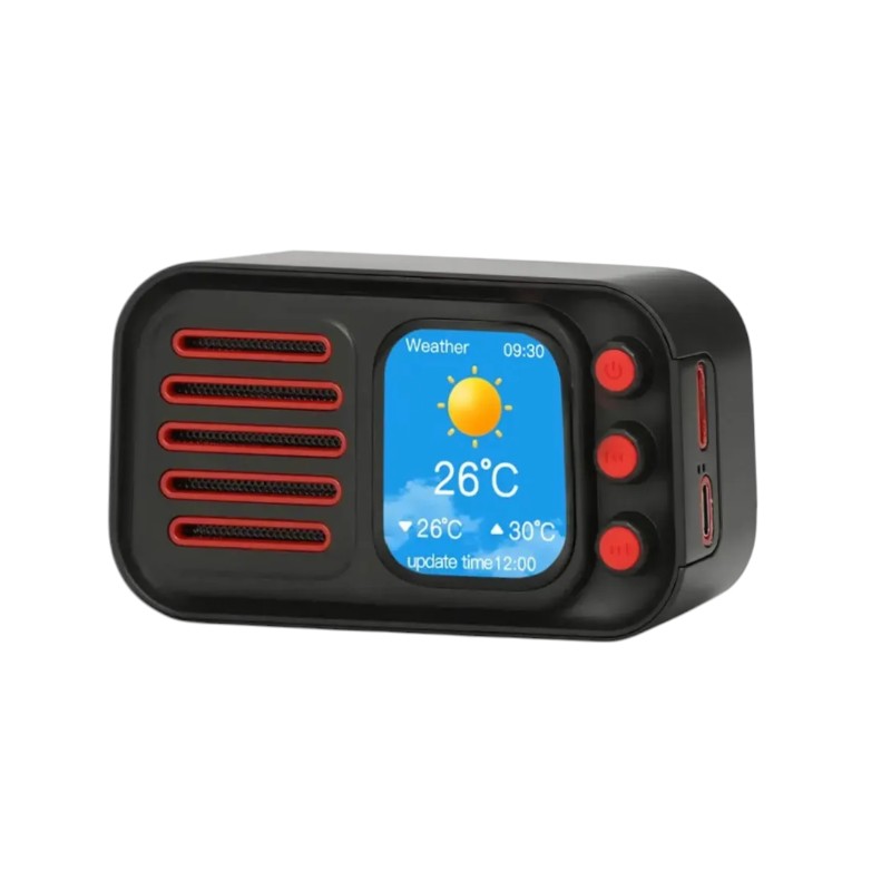 Ασύρματο ηχείο Bluetooth με οθόνη - WS-501 - 811788 - Black