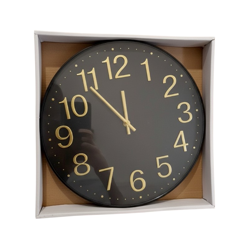 Ρολόι τοίχου - 732 - 130208 - Black/Gold