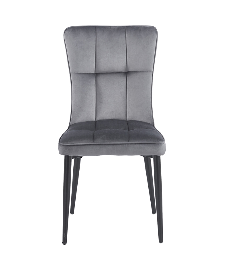 SELIN GREY VELVET ΥΦΑΣΜΑ ΚΑΡΕΚΛΑ ΜΕΤΑΛΛΙΚΗ 46X54X91εκ. - Image 2