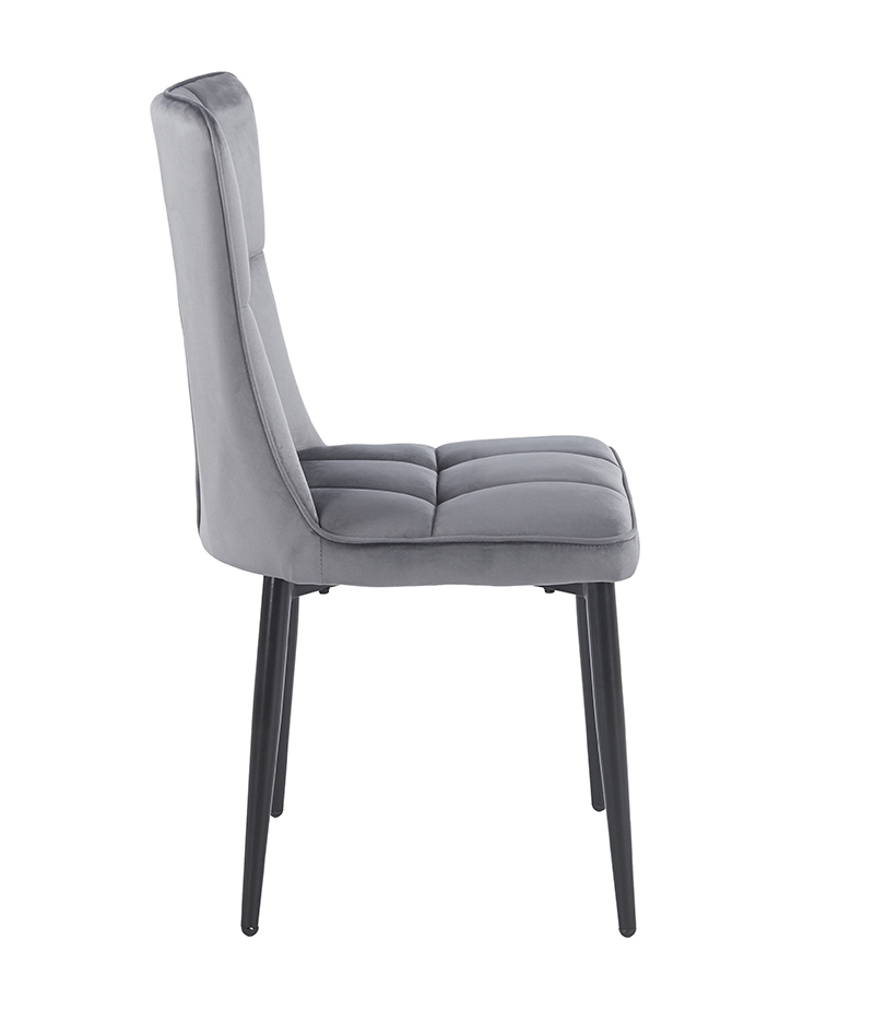SELIN GREY VELVET ΥΦΑΣΜΑ ΚΑΡΕΚΛΑ ΜΕΤΑΛΛΙΚΗ 46X54X91εκ. - Image 3