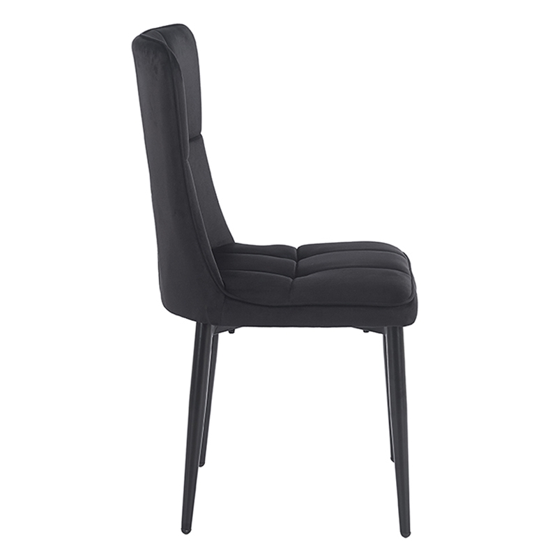 SELIN BLACK VELVET ΥΦΑΣΜΑ ΚΑΡΕΚΛΑ ΜΕΤΑΛΛΙΚΗ 46X54X91εκ. - Image 3