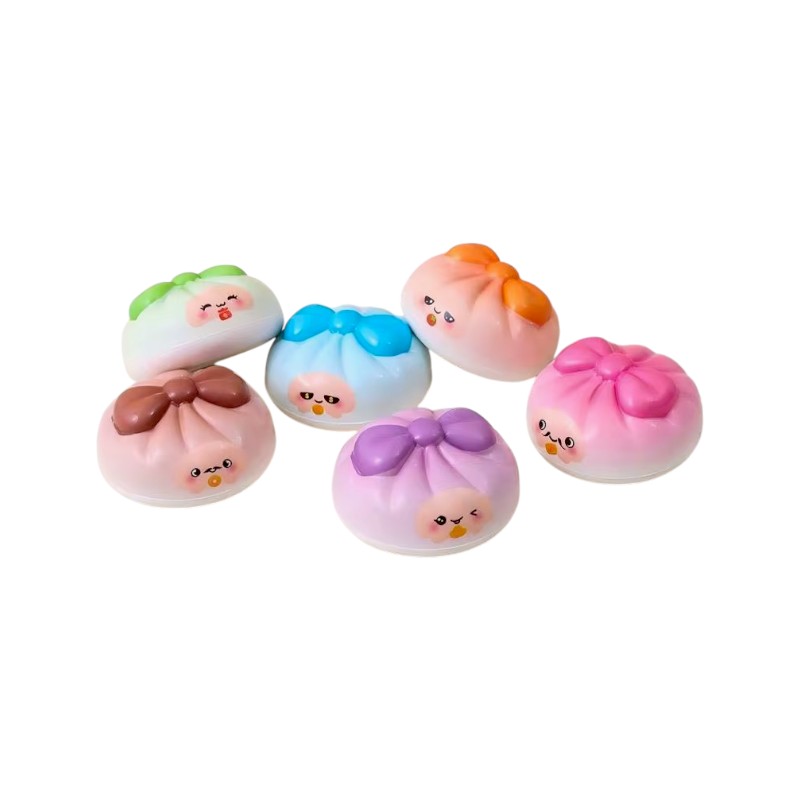 Παιχνίδι Squishy Dumpling Antistress φατσούλα - 8.5cm - Πακέτο 12 τεμαχίων - TEM4987 - 774987